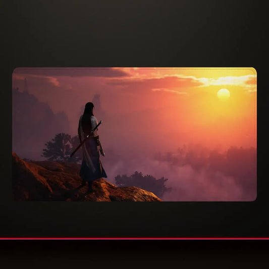 Where Winds Meet Sunset Desk Mat