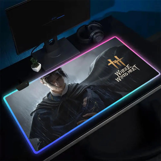 Where Winds Meet Wind Main Theme RGB Desk Mat