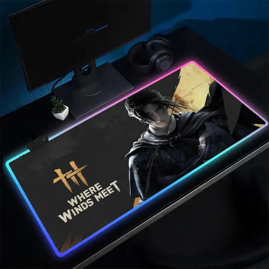Where Winds Meet Sword Master Main Theme RGB Desk Mat