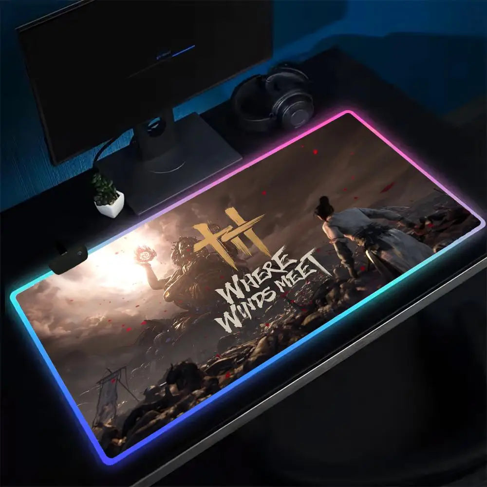 Where Winds Meet Main Theme RGB Desk Mat